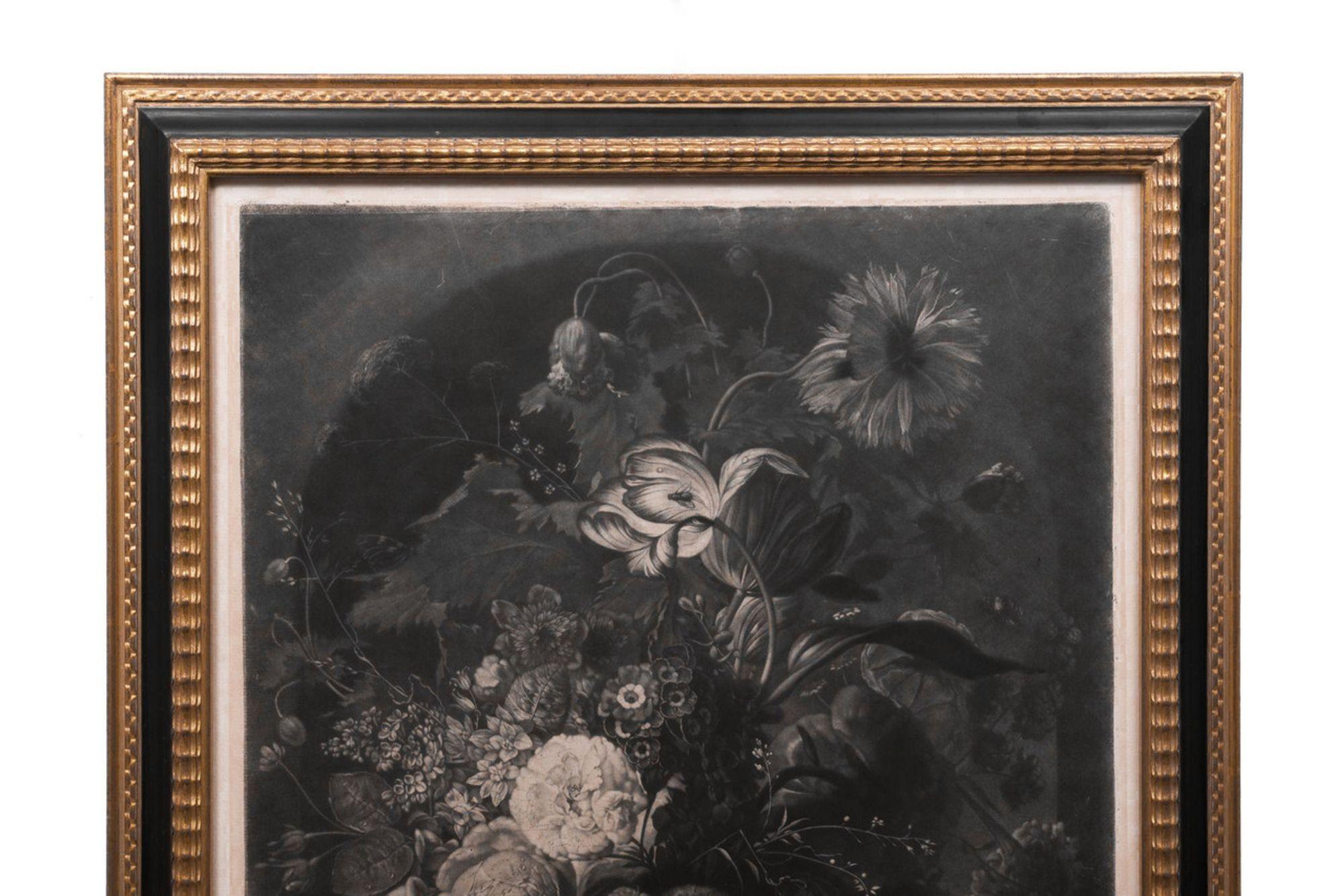 Sehr schönes und seltenes Kupferstichpaar von Pichler nach van Huysum um 1806 (19. Jahrhundert) im Angebot
