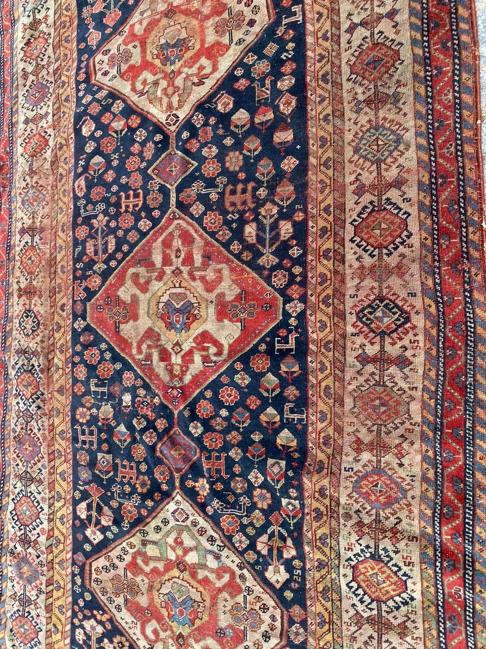 Very Fine Antique Ghashghai Rug 6