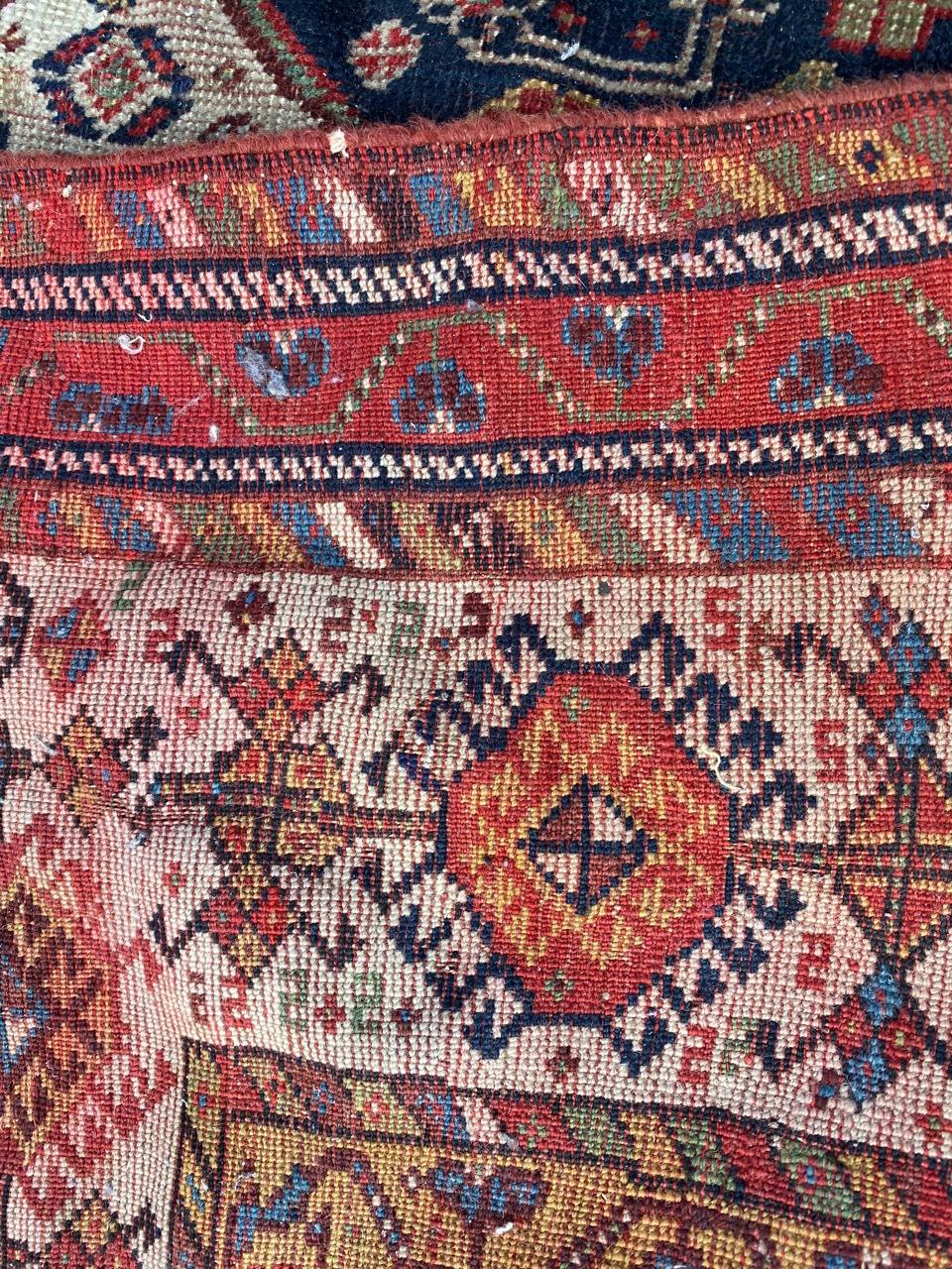 Bobyrug’s Very Fine Antique Ghashghai Rug For Sale 8