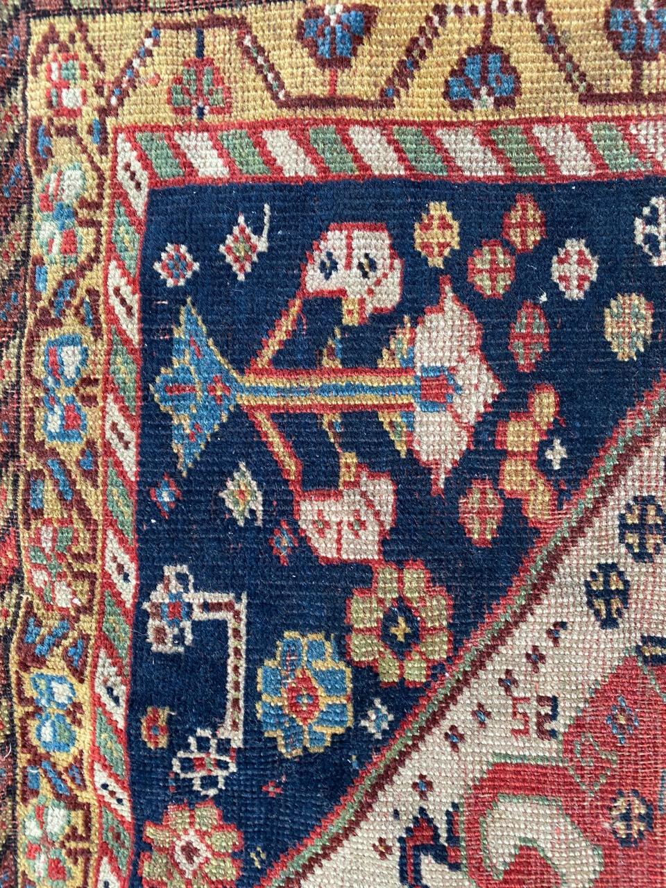 Wool Bobyrug’s Very Fine Antique Ghashghai Rug For Sale