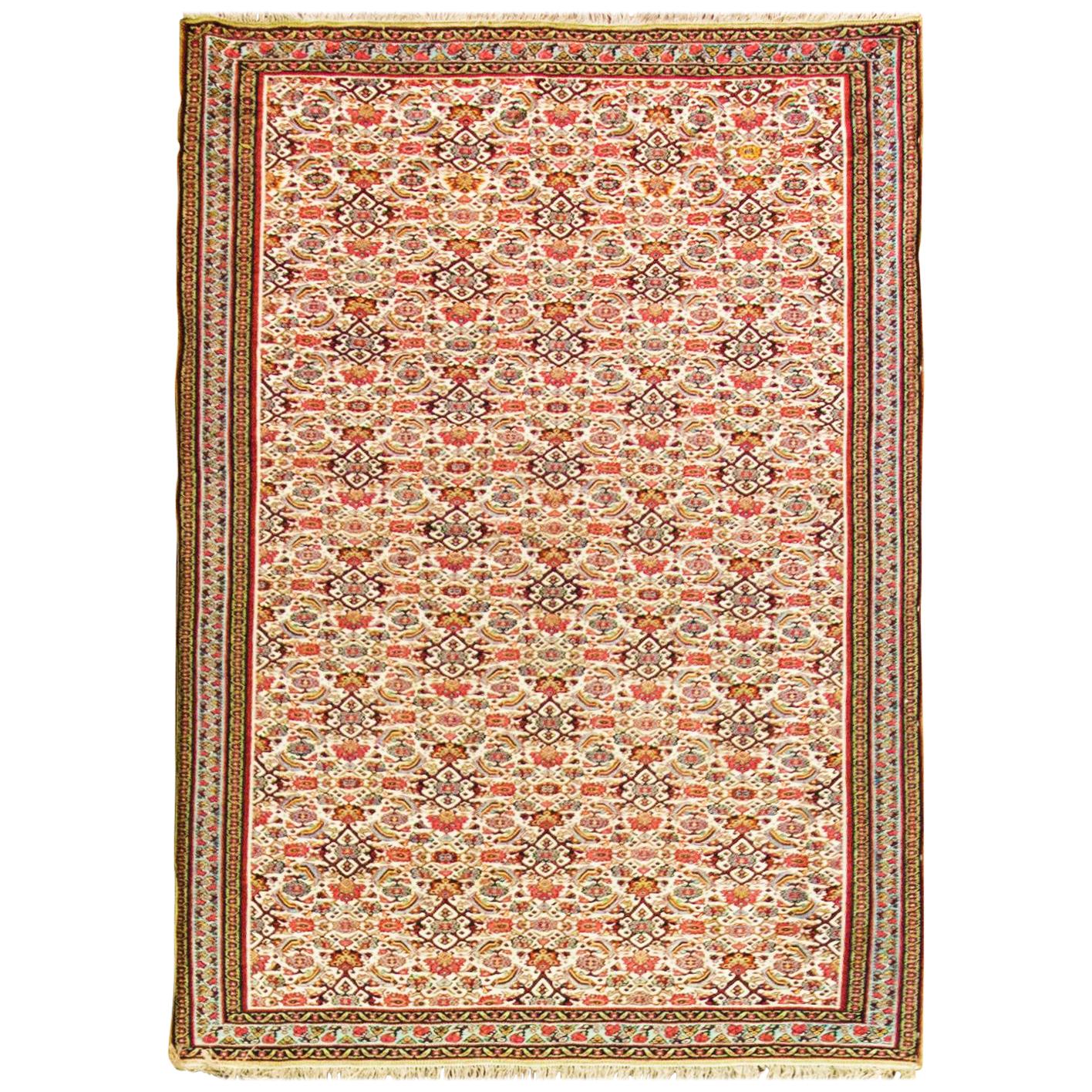 Sehr schöner antiker Senneh-Kilim-Teppich