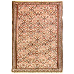 Sehr schöner antiker Senneh-Kilim-Teppich