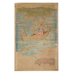 Very Fine Antique Tapestrie of the Idle Lake Depicting Phaedra the Faerie Queen
