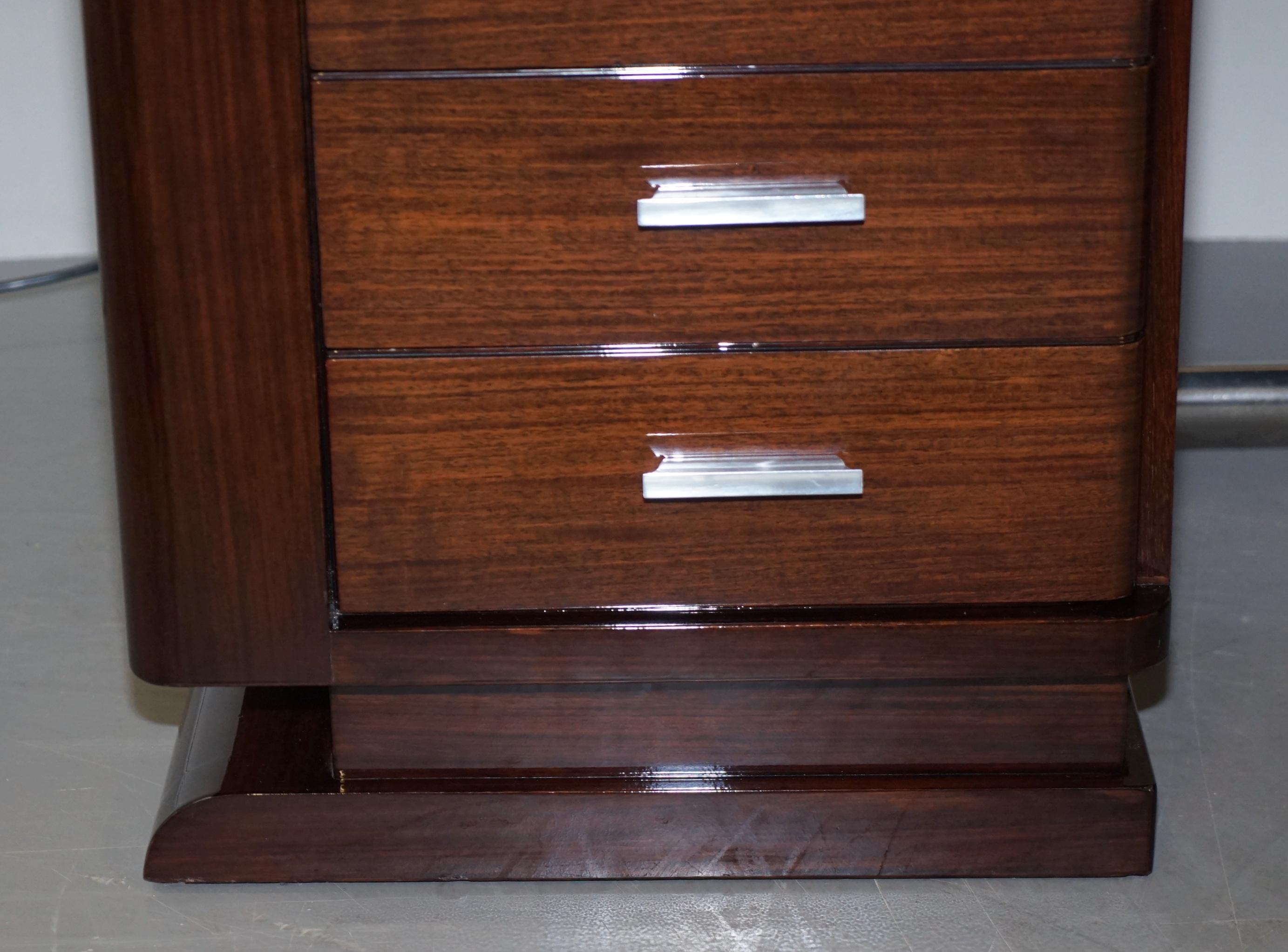 Very Fine Art Deco Hardwood Desk Bought from Galerie Jacques Lacoste, Paris 1