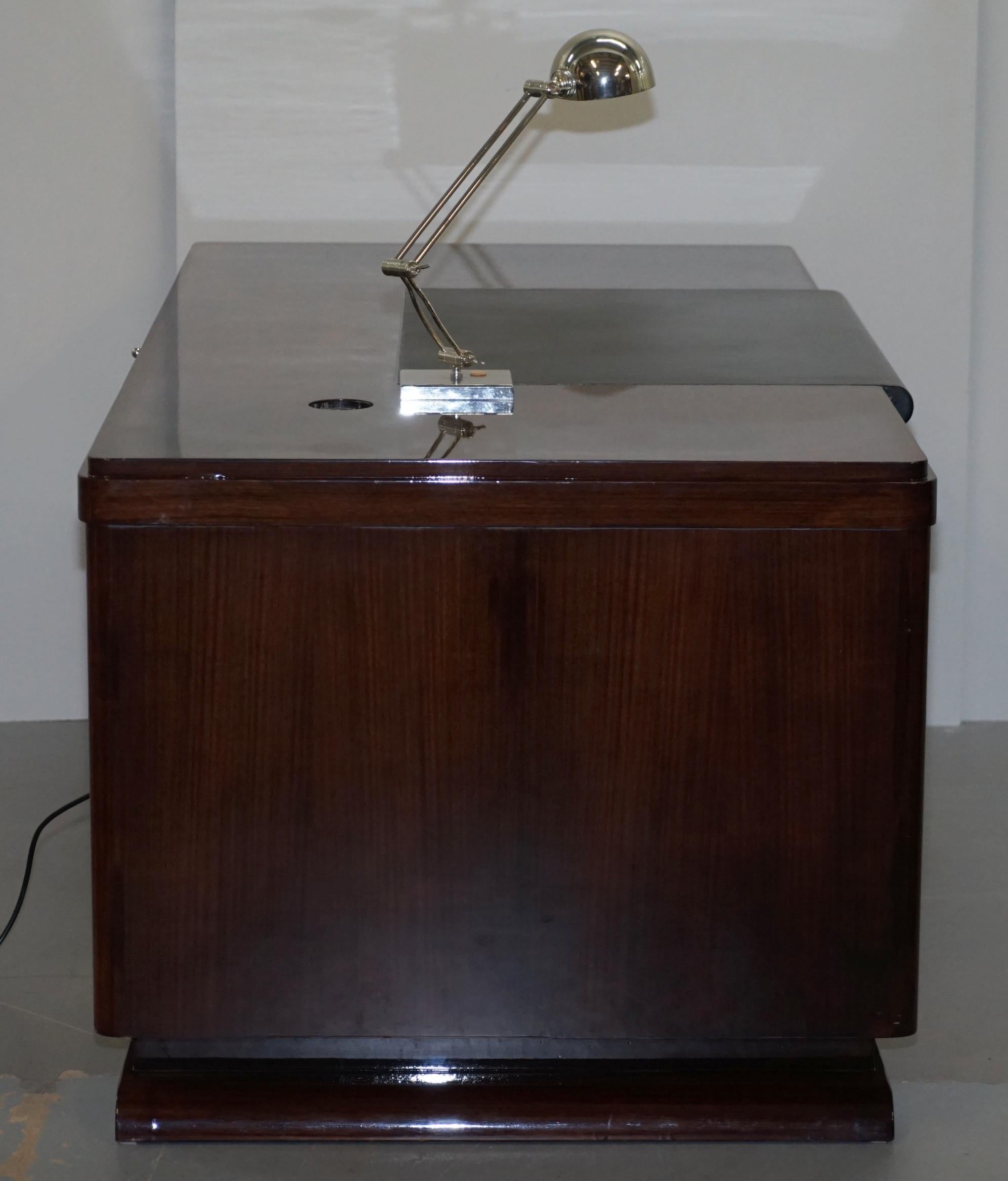 Very Fine Art Deco Hardwood Desk Bought from Galerie Jacques Lacoste, Paris 5