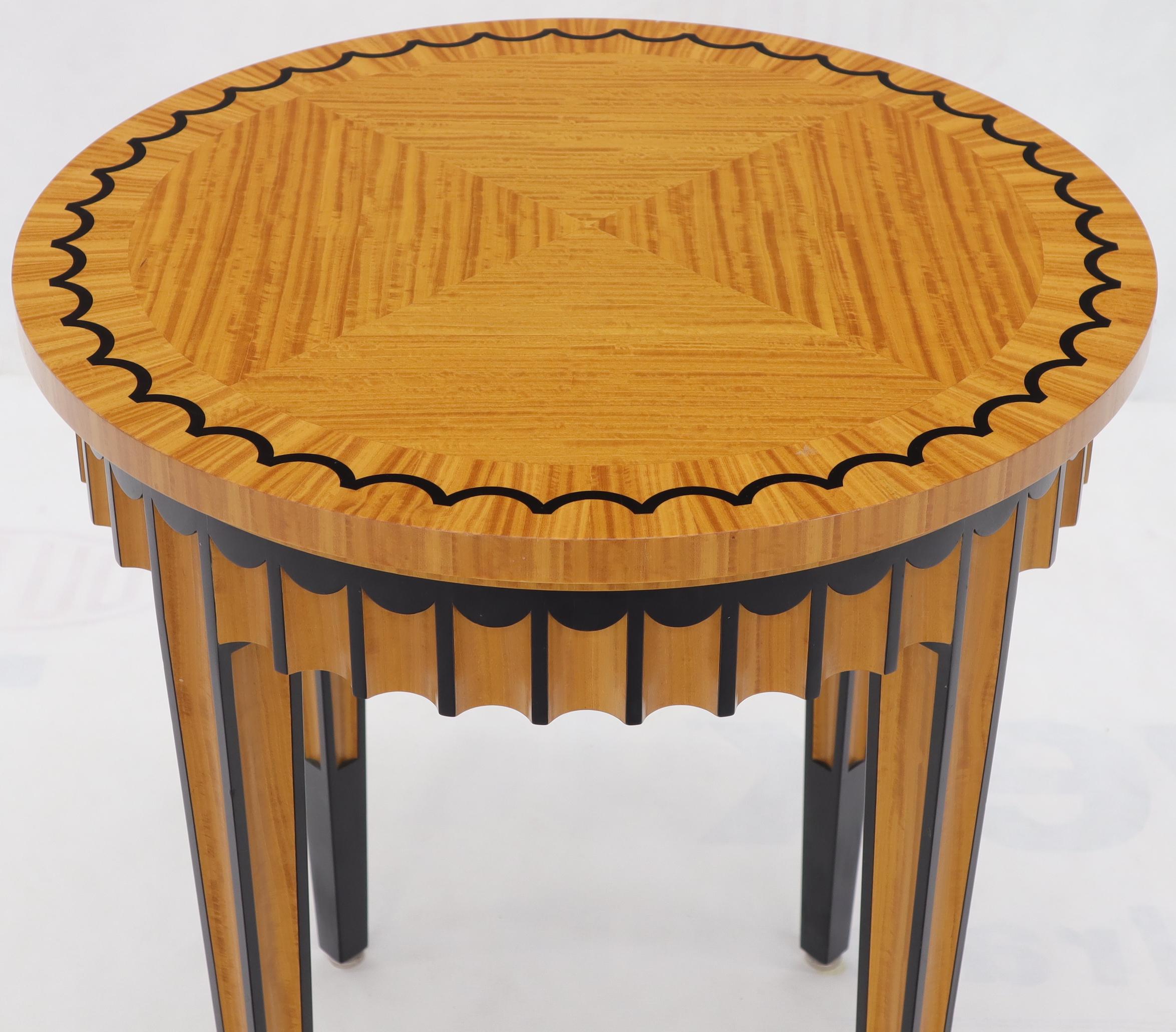 scallop end table