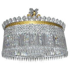 Very Fine Baccarat Oval "Crinoline" Chandelier