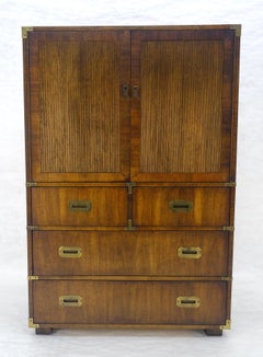 Very Fine Campaign Style Gentleman's Chest High Boy Dresser MINT
