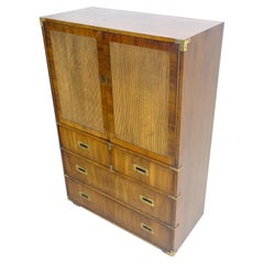 Very Fine Campaign Style Gentleman's Chest High Boy Dresser MINT