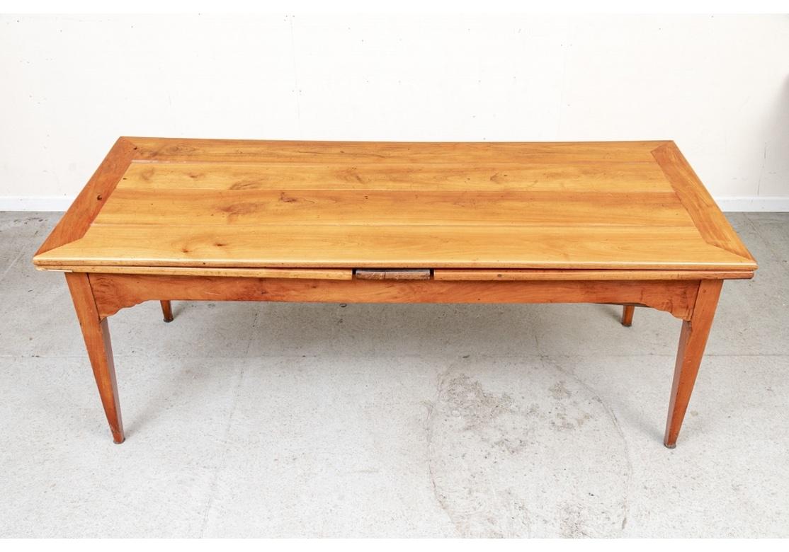 Very Fine Cherry Stained Antique French Extendable Farm Table 6