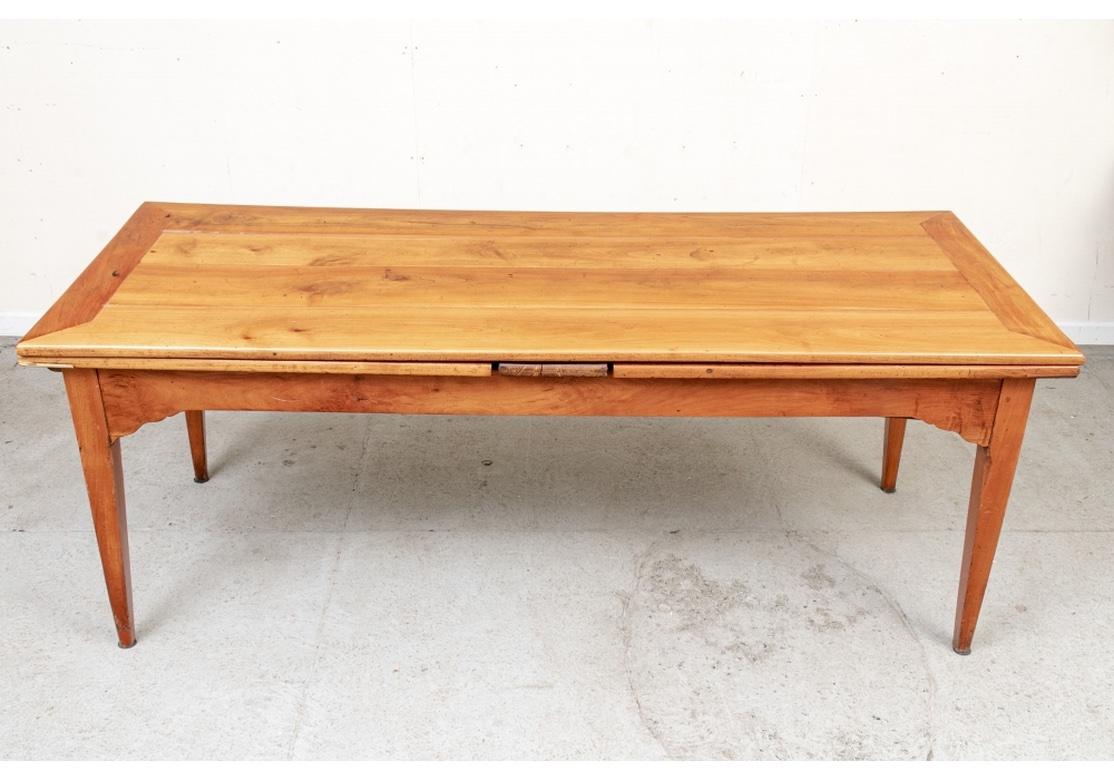 Very Fine Cherry Stained Antique French Extendable Farm Table 9