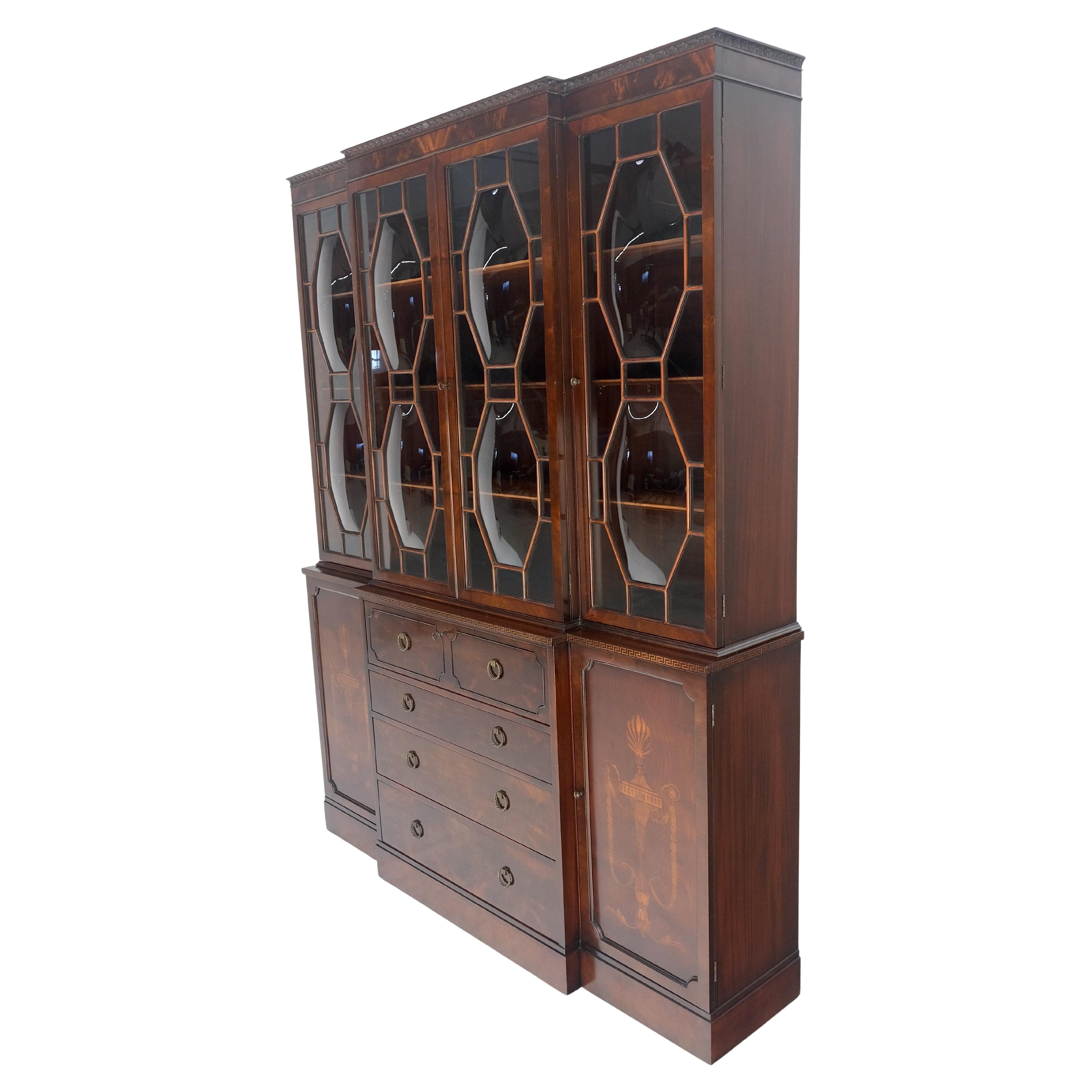 Très beau bureau de maître d'hôtel en verre bullé des années 1940 MINT