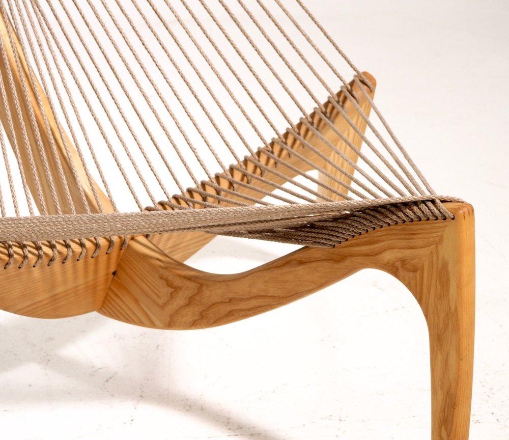 Very fine Danish “harp chair”, designed by Jørgen Høvelskov, 1968.