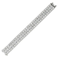 Very Fine Diamond Three-Row Bracelet