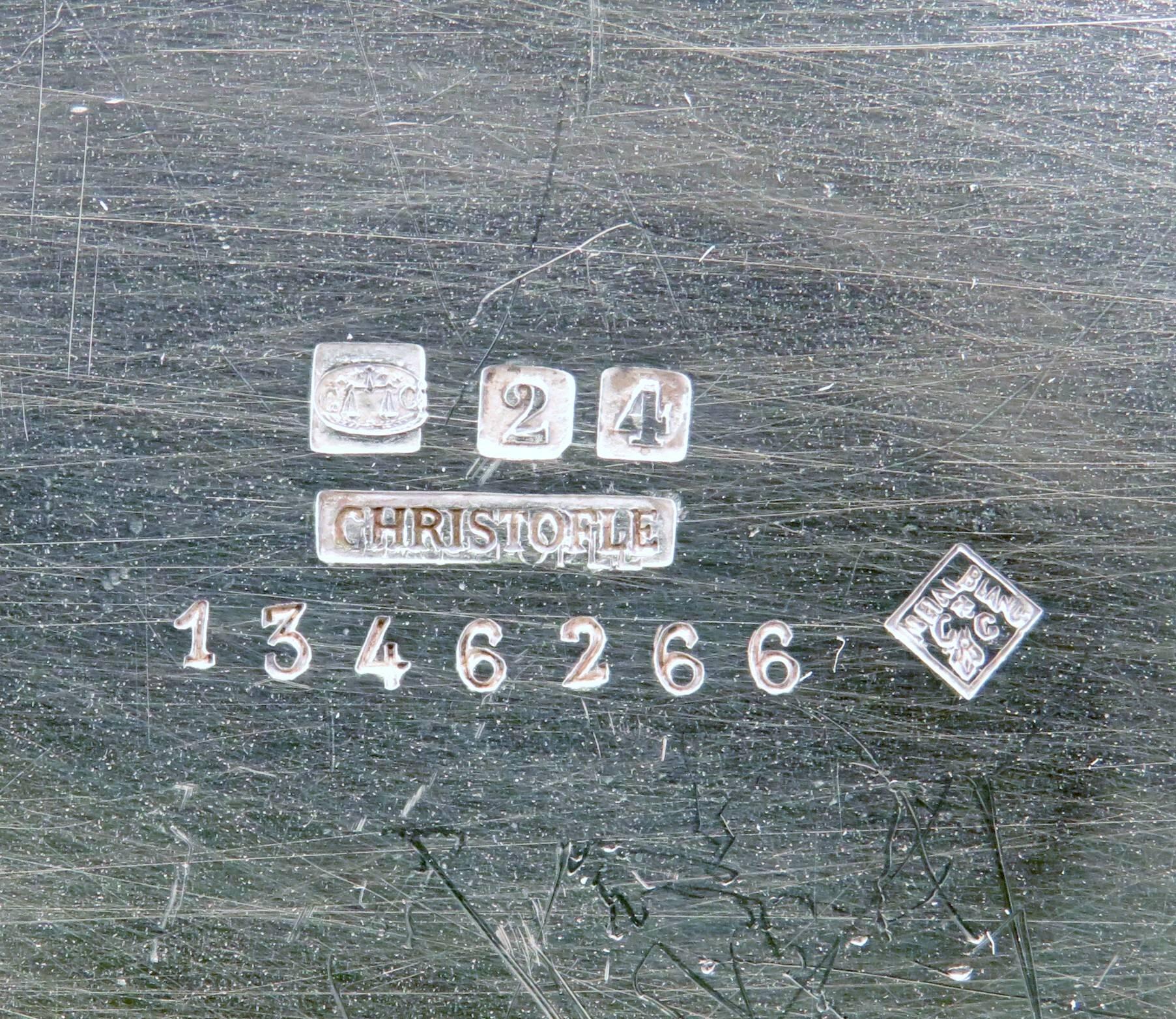 christofle silver plate marks