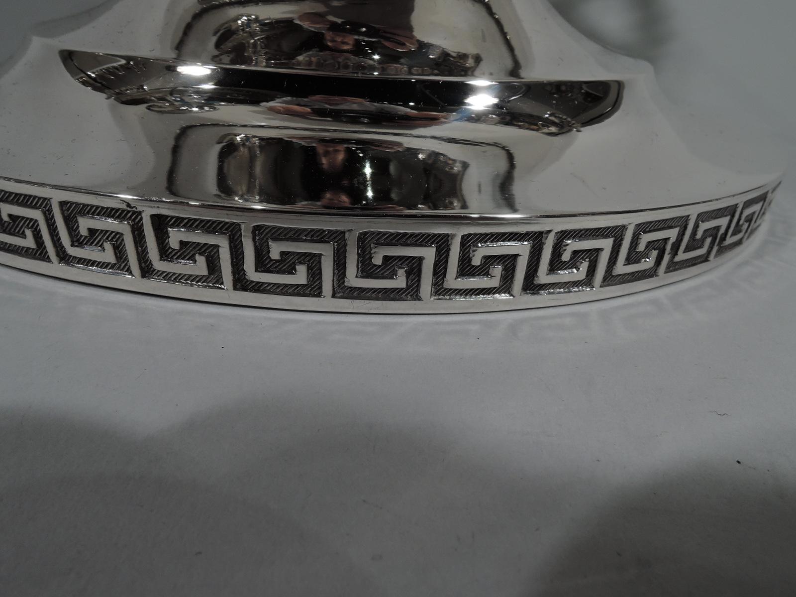 Very Fine Early Tiffany Greek Revival Sterling Silver Soup Tureen 5