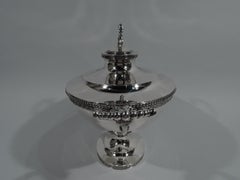 Very Fine Early Tiffany Greek Revival Sterling Silver Soup Tureen