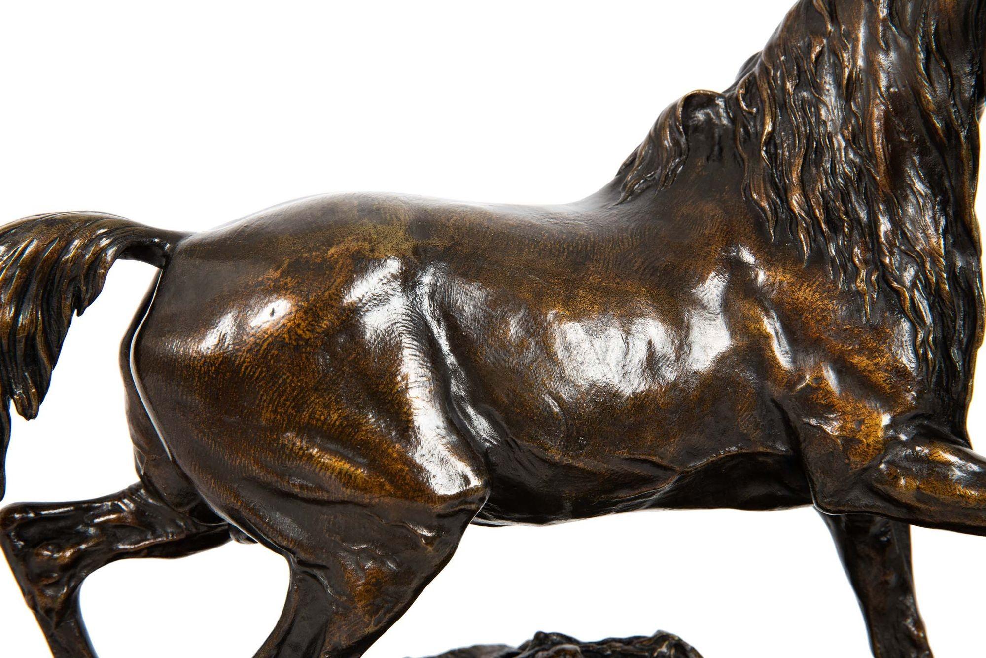 Rare French Bronze Sculpture of “Cheval Libre” (The Free Horse) by Pierre Jules  2