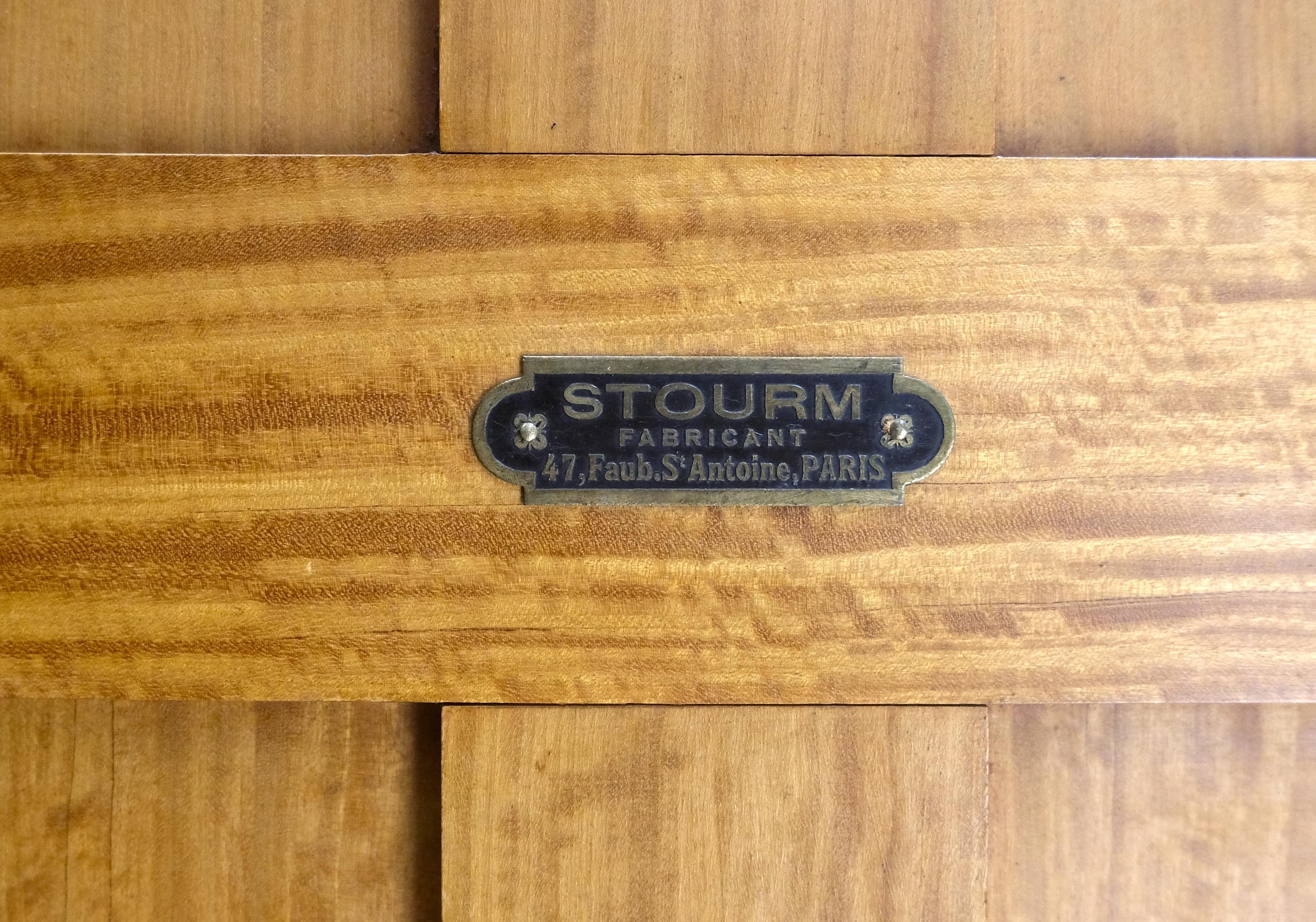 Very Fine French Carved Burl Satin Wood Beveled Mirror Door Armoire Wardrobe For Sale 10