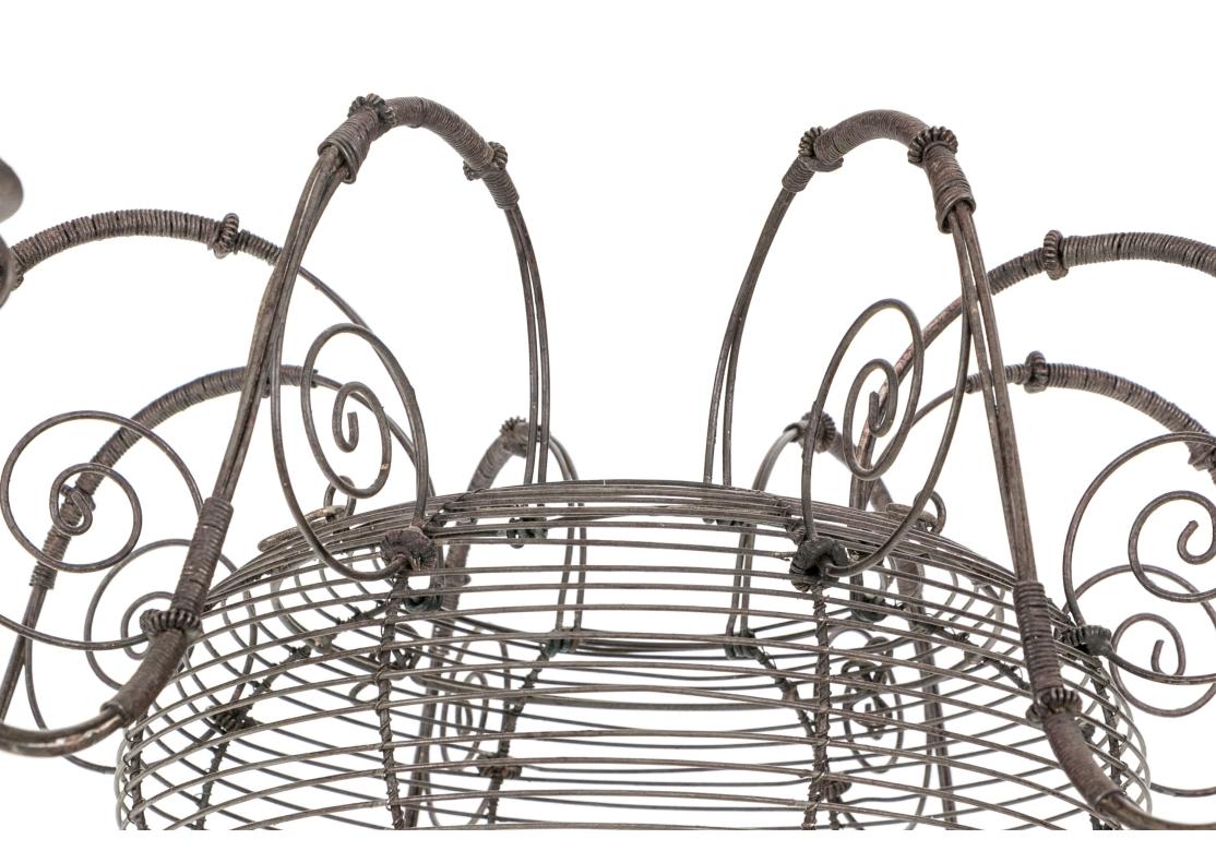 20th Century Very Fine French Wire Candle Chandelier For Sale