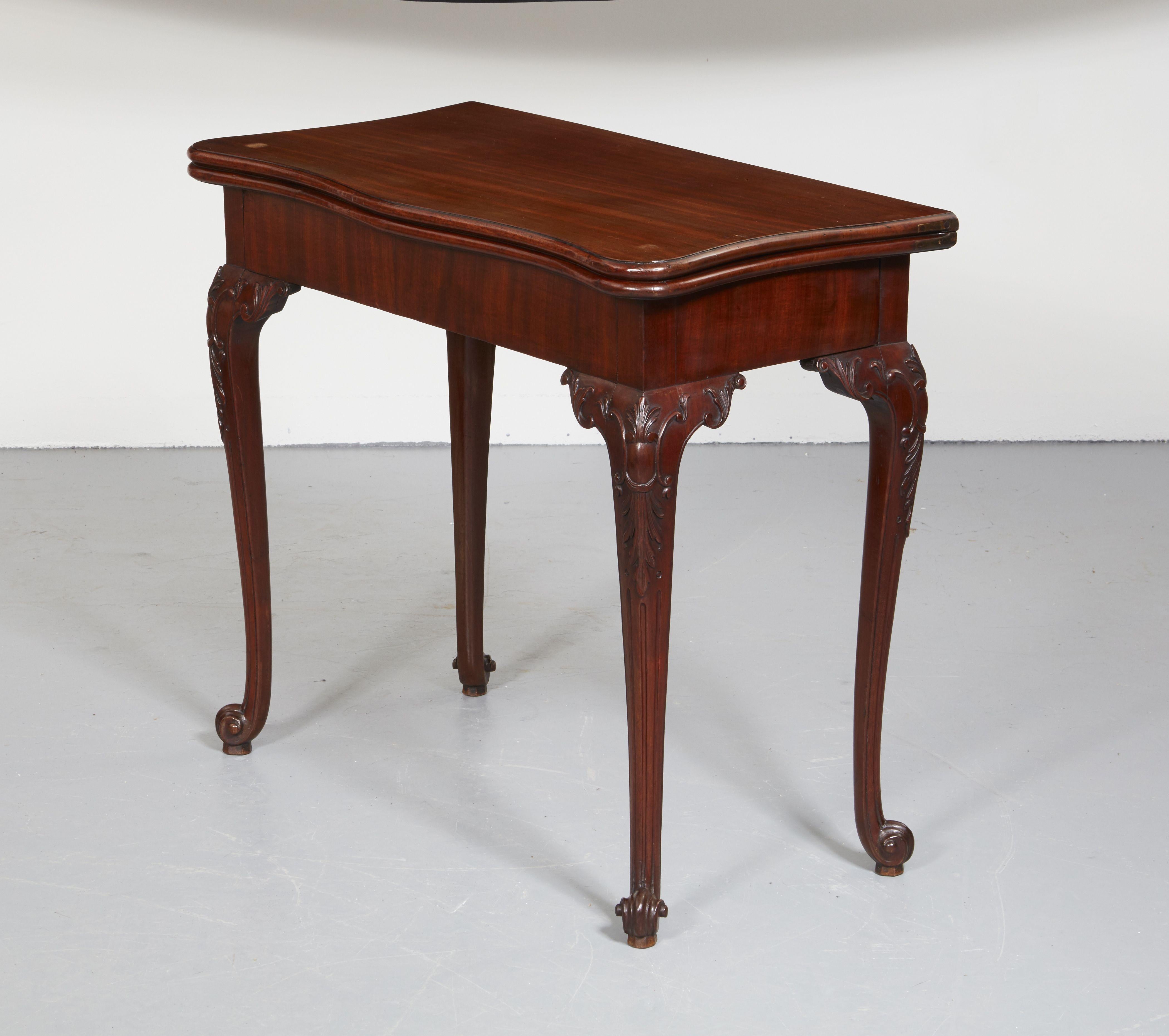 Chippendale Very Fine George III Card Table For Sale