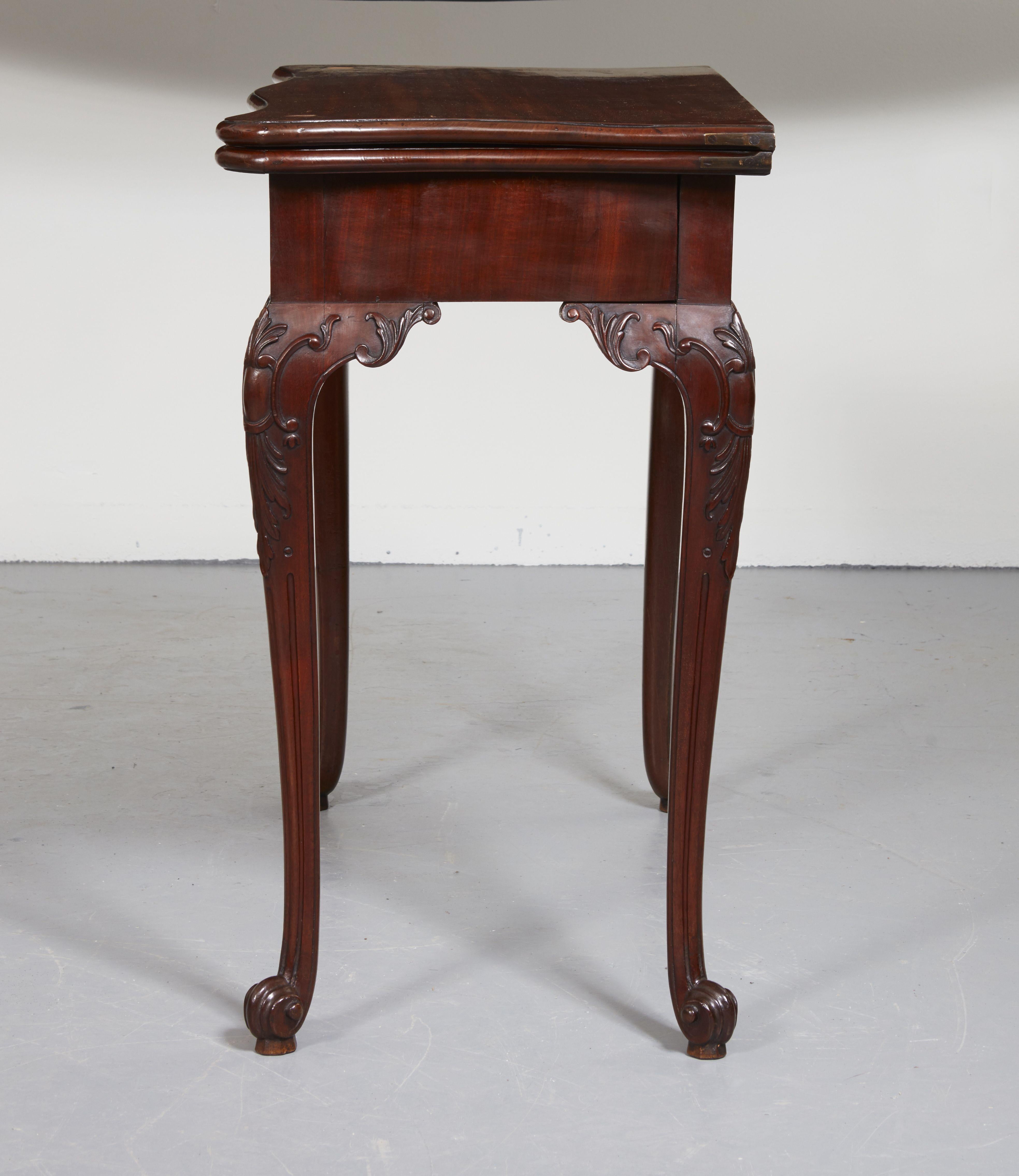 English Very Fine George III Card Table For Sale