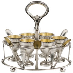 Very Fine George III Egg Cruet Made in London in 1809 by Richard Cooke