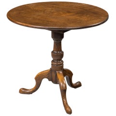 Very Fine George III Period Mahogany Tilt Table