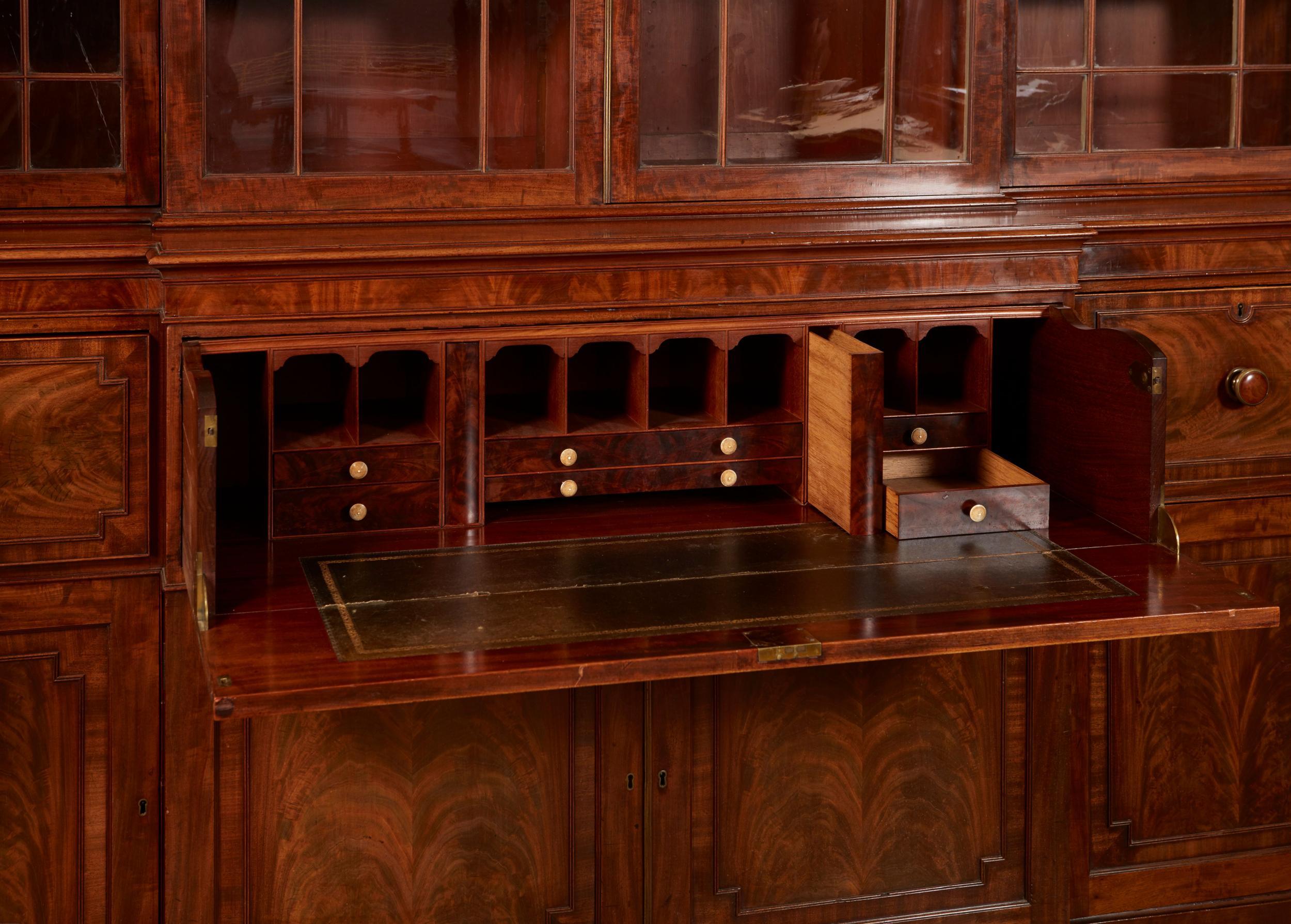Very Fine George IV Breakfront Bookcase 7