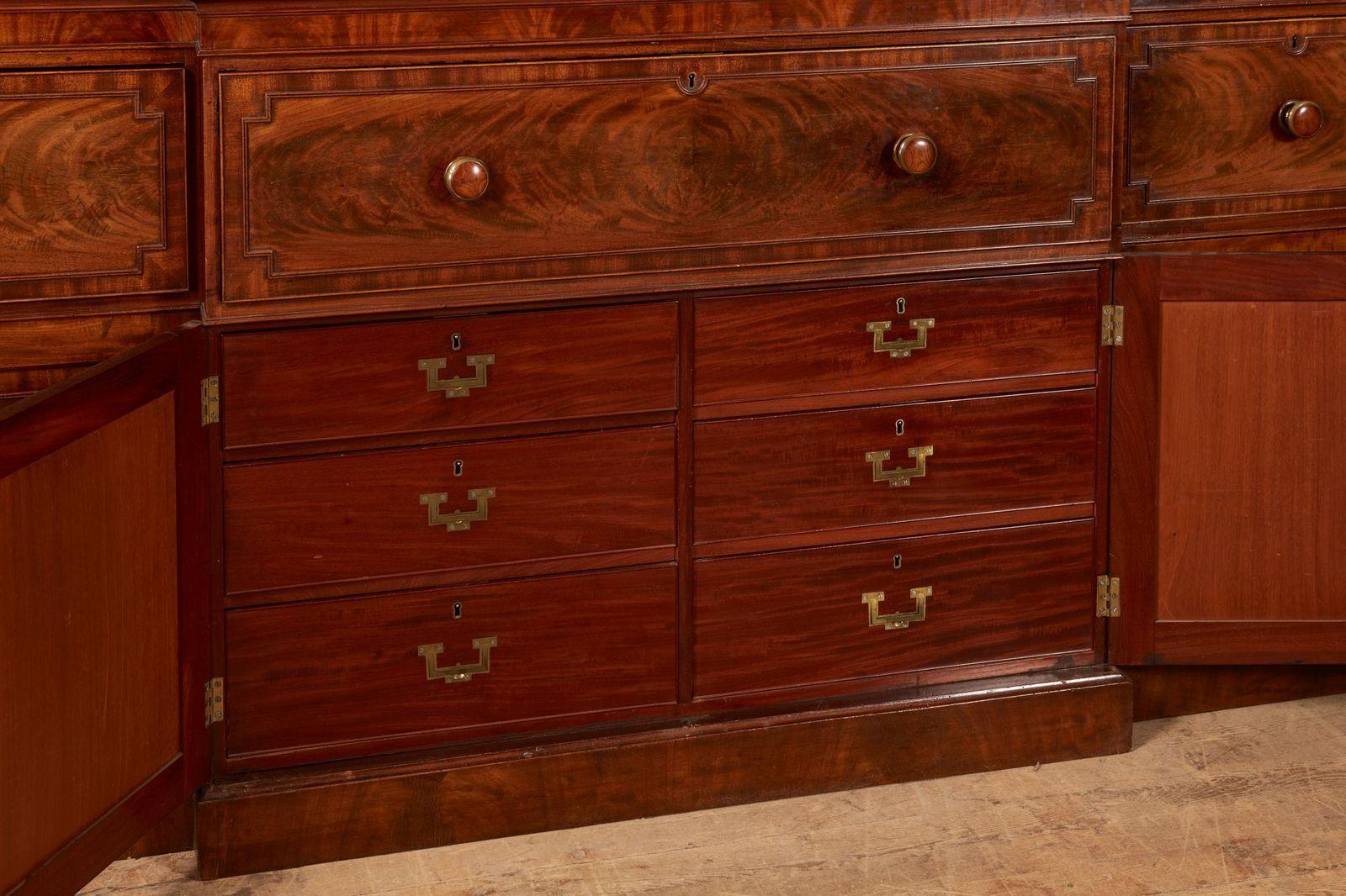 Very Fine George IV Breakfront Bookcase 2
