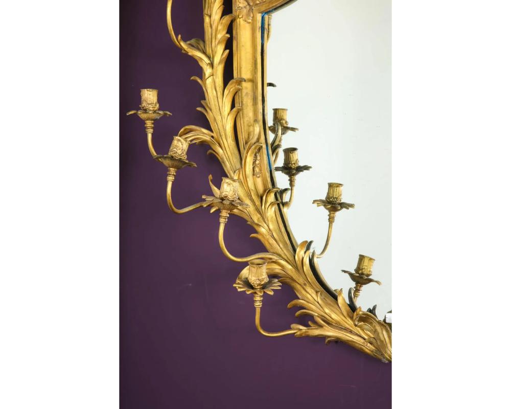 Very Fine Gilt-Bronze Ormolu Girandole Mirror by Edward F. Caldwell & Co. For Sale 6