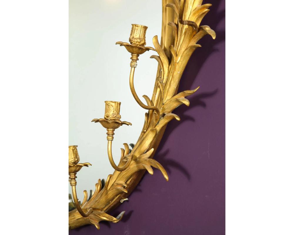 Very Fine Gilt-Bronze Ormolu Girandole Mirror by Edward F. Caldwell & Co. For Sale 7