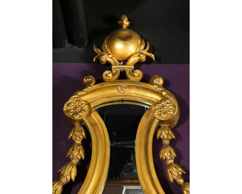 19th Century Very Fine Gilt-Bronze Ormolu Girandole Mirror by Edward F. Caldwell & Co. For Sale
