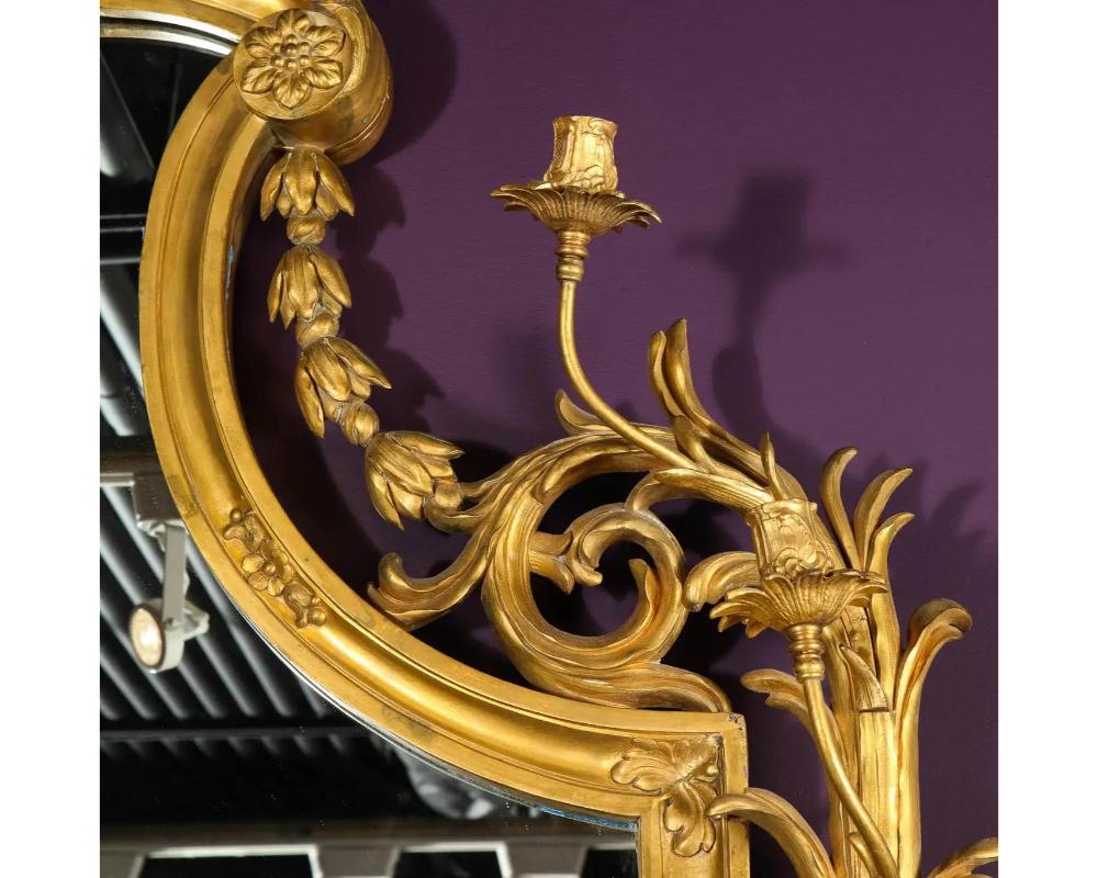 Very Fine Gilt-Bronze Ormolu Girandole Mirror by Edward F. Caldwell & Co. For Sale 1