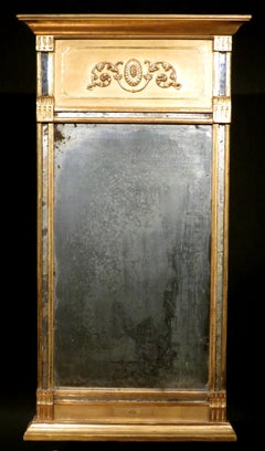 Very Fine Gustavian Period Giltwood Pier Mirror, Swedish Circa 1800