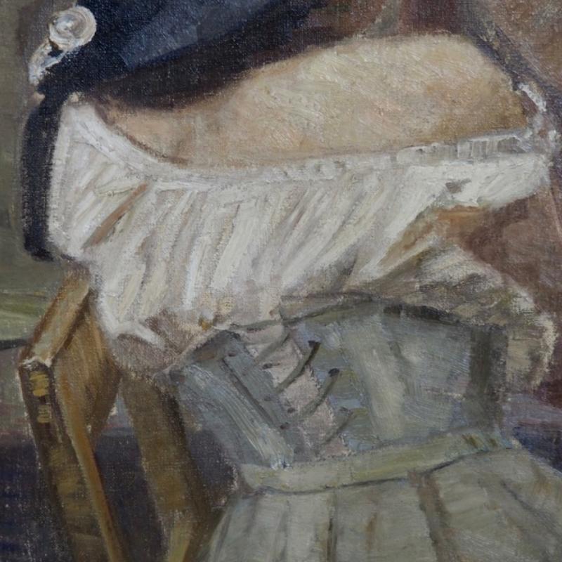 Français Très belle peinture impressionniste, signée, huile sur toile, vers 1880-1910 en vente