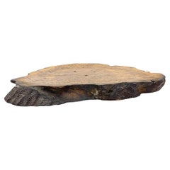 Very Fine Japanese Live Edge Burl Wood Platform for Ikebana