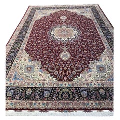Very Fine Large Persian Silk Qum Rug 11.1' x 14.8'