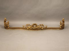 Very Fine Late 19th Century Gilt Bronze Fireplace Fender