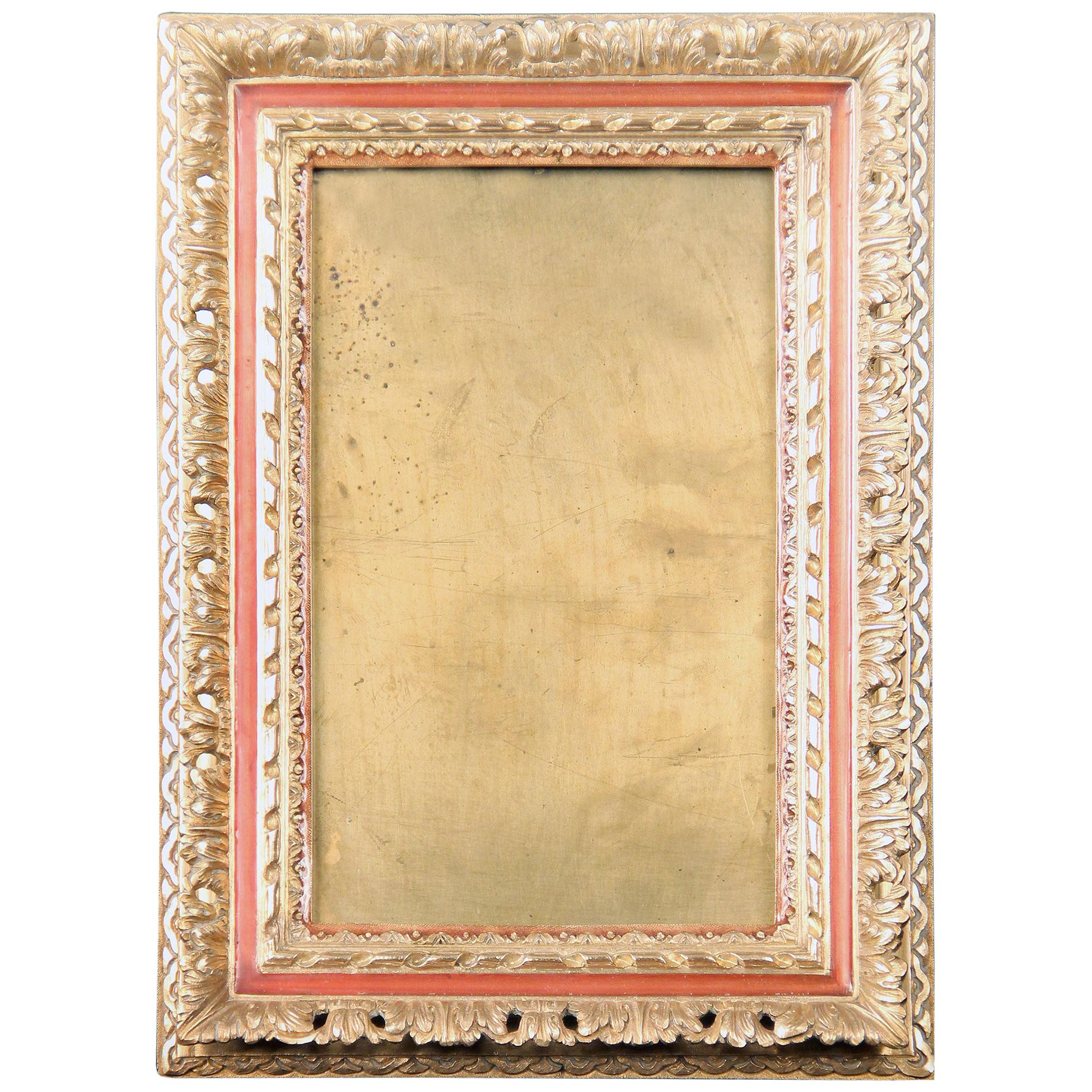 Very Fine Late 19th-Early 20th Century Gilt Bronze Picture Frame, G. Vigneron