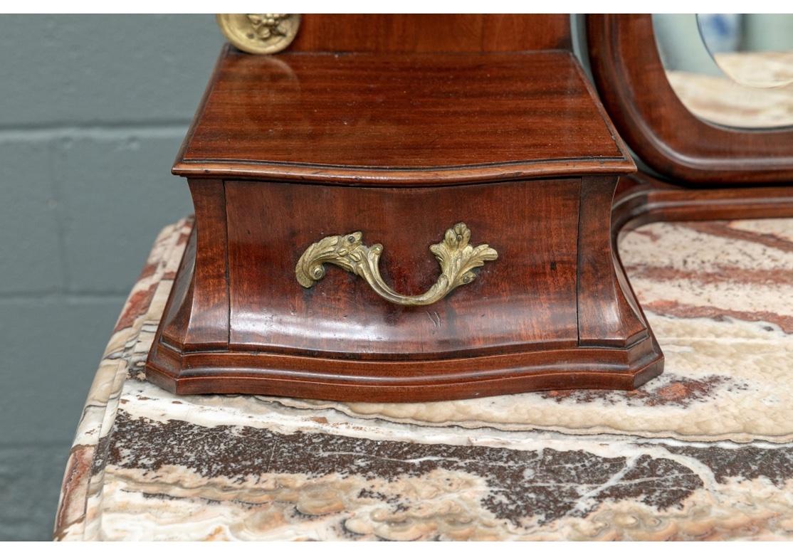 Very Fine Louis XV Style Dressing Table  With Swirl Stone Top For Sale 9