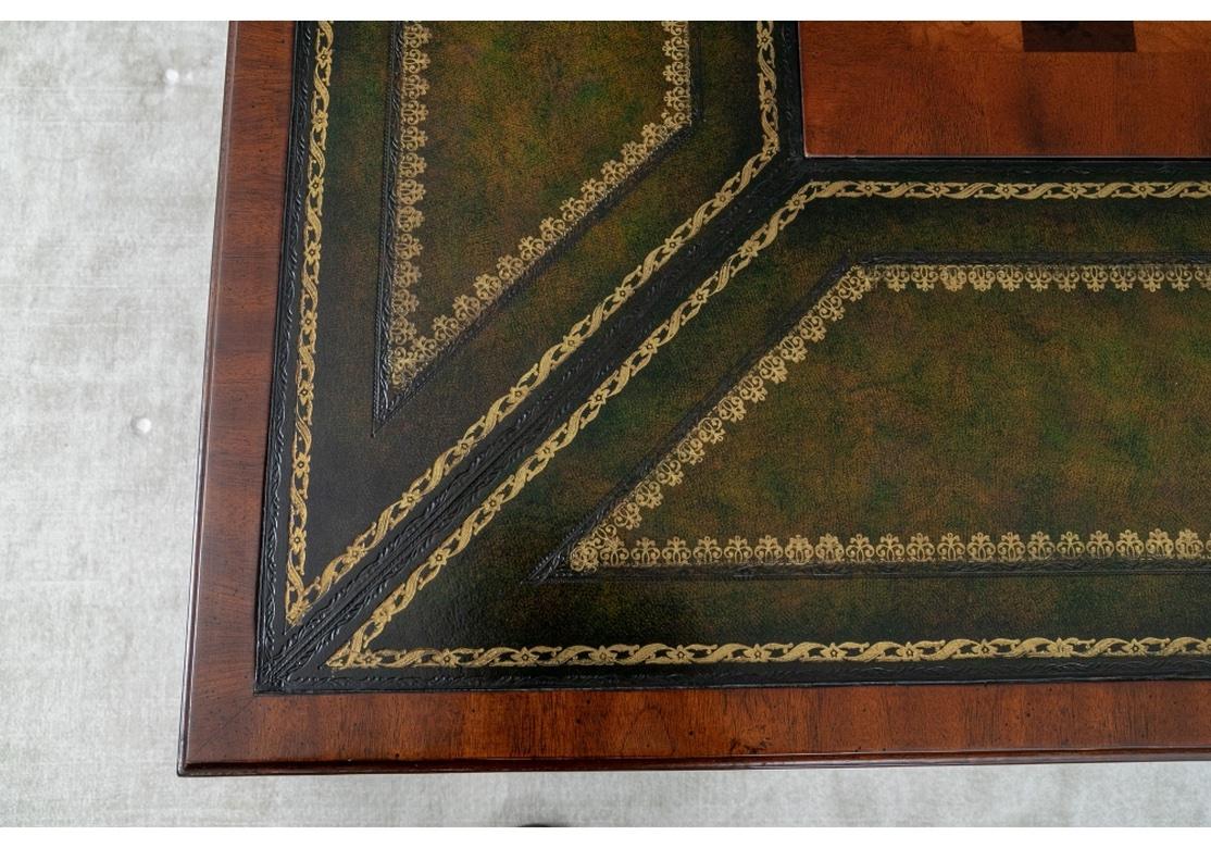 Very Fine Maitland-Smith Leather Top Games Table 6