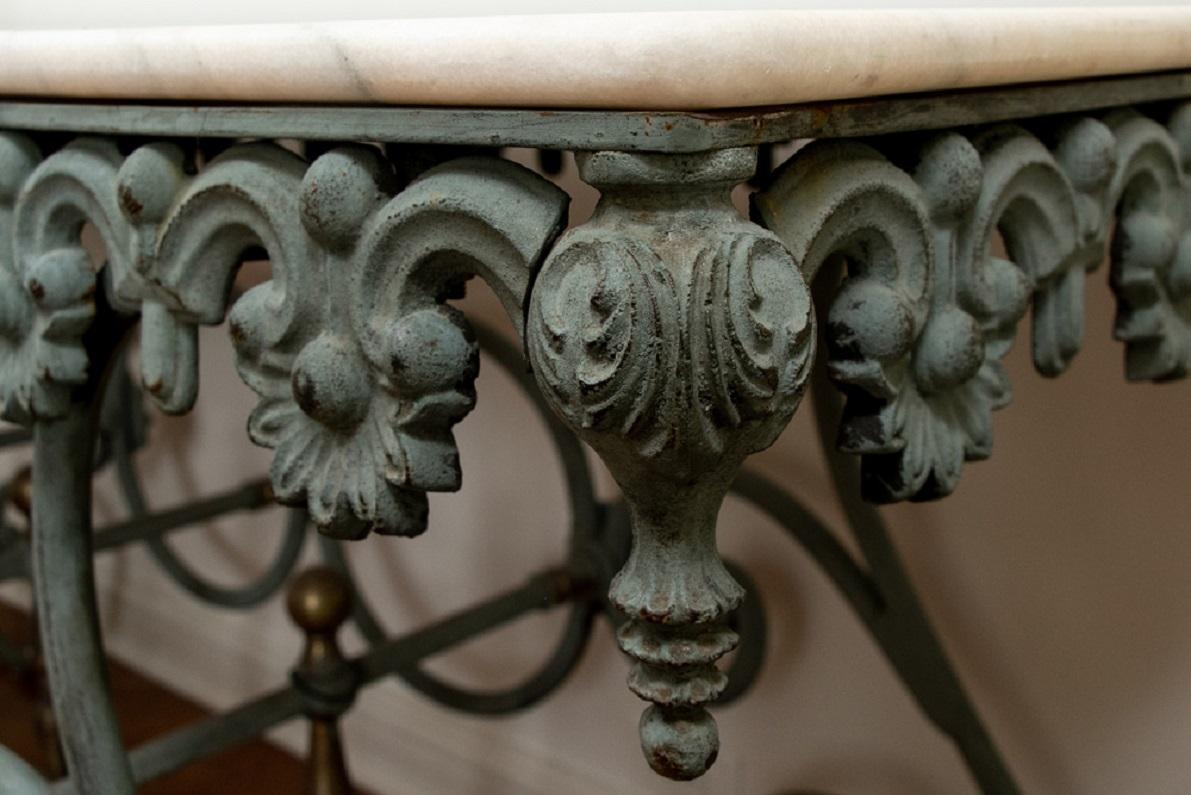 20th Century Very Fine Marble-Top Buffet/ Pastry Table