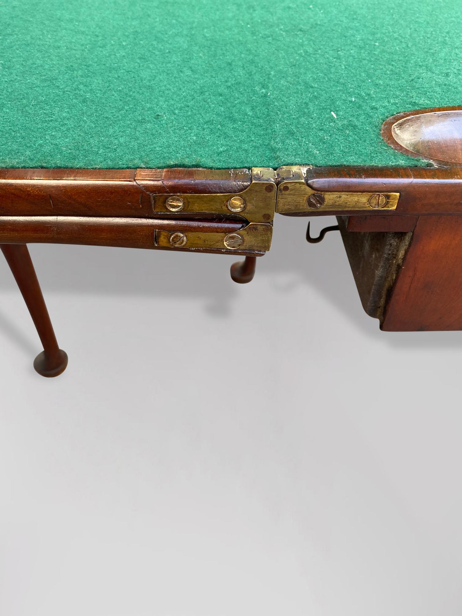 Very Fine Mid 18th Century George II Period Mahogany Triple Top Card Table 3