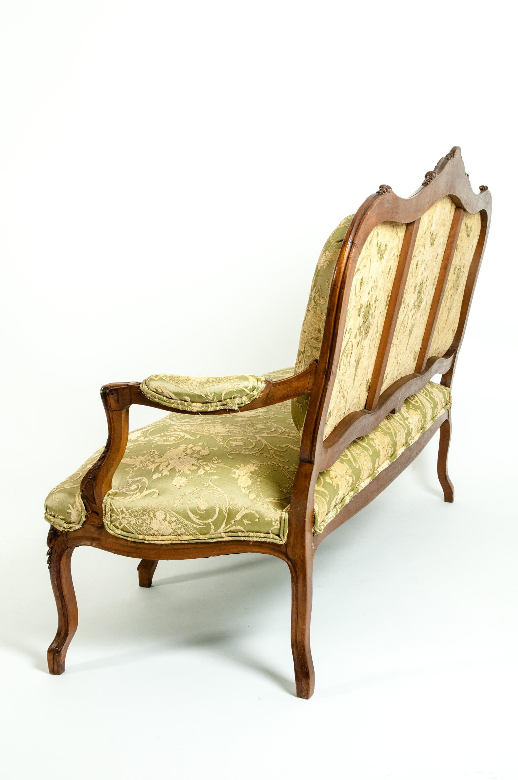 Fine Mid-19th Century Mahogany Wood Frame Salon Suite 2