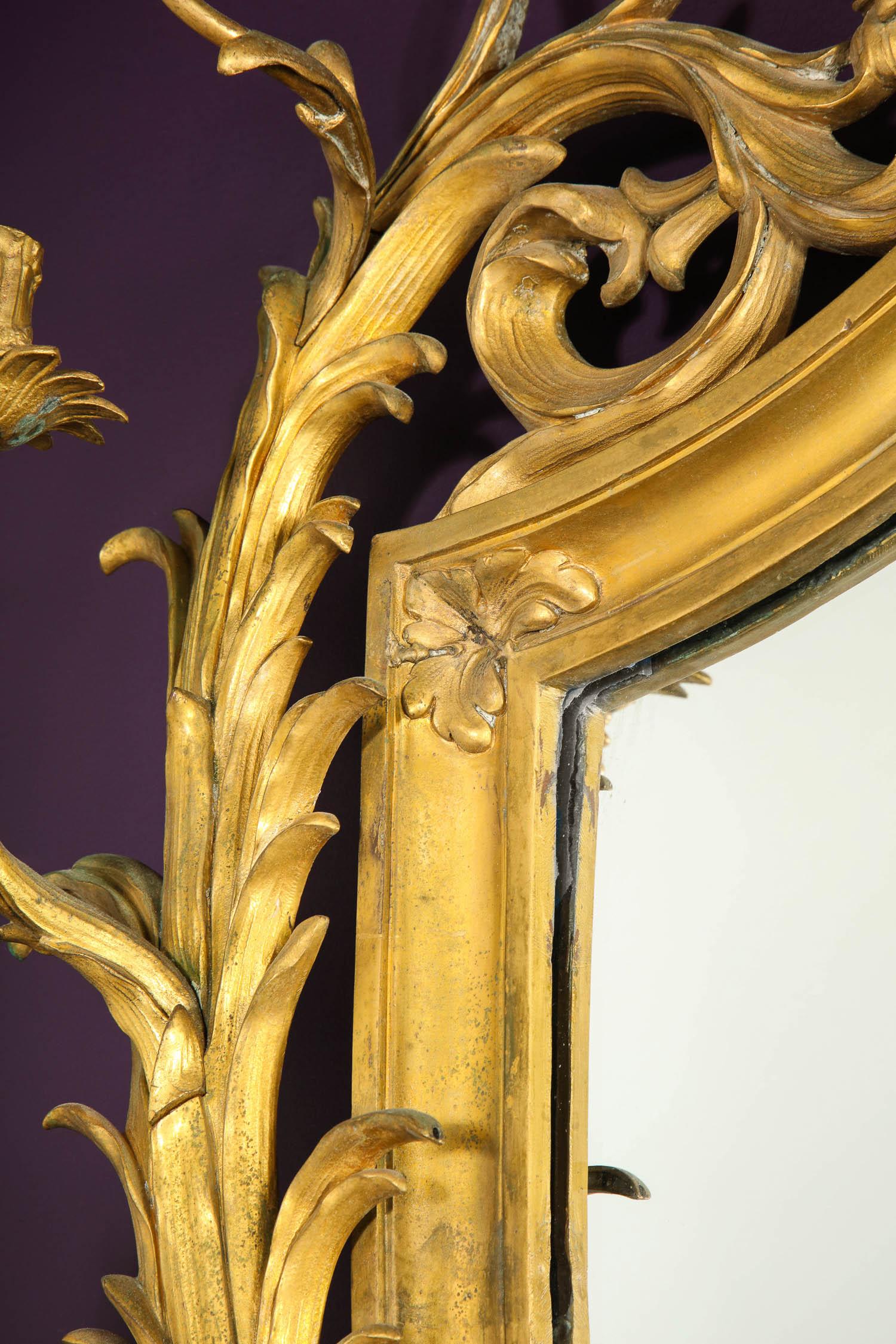 Very Fine Gilt-Bronze Ormolu Girandole Mirror by Edward F. Caldwell & Co. 10