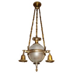 Antique Very Fine Neoclassical Chandelier