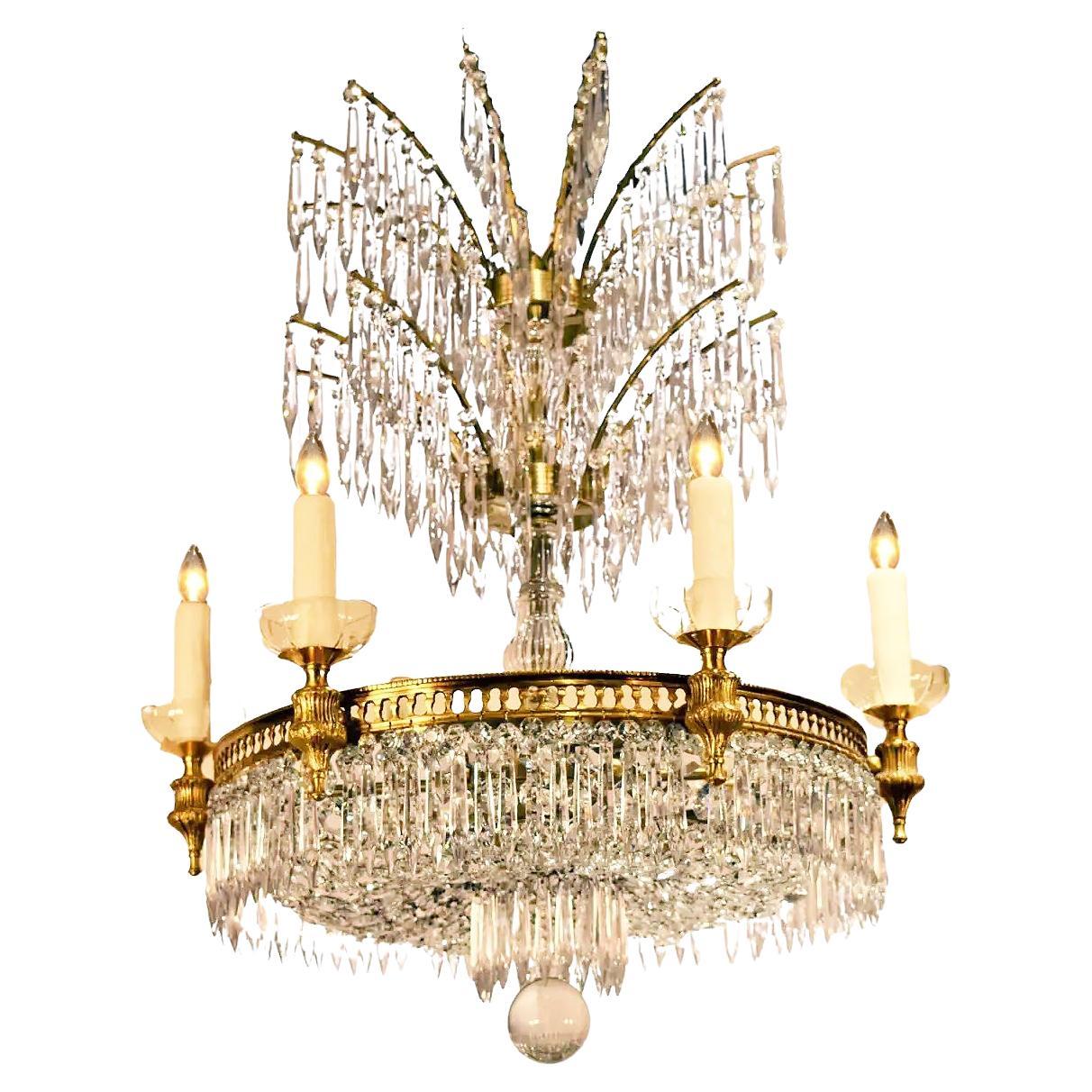 Very Fine Neoclassical Chandelier For Sale