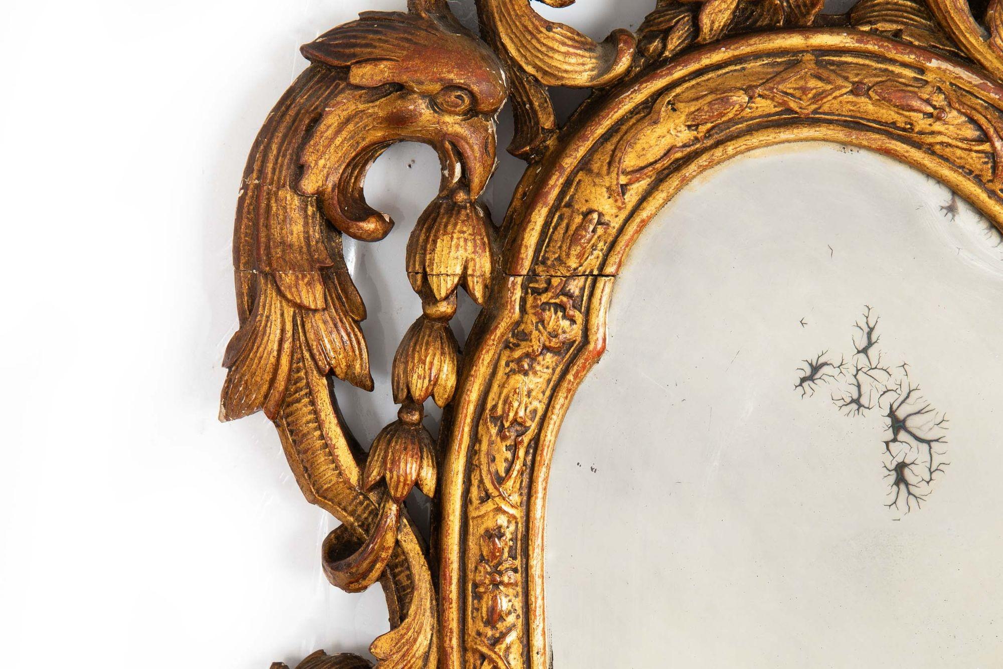 Very Fine Pair of English Giltwood Antique Wall Mirrors, 19th Century 2