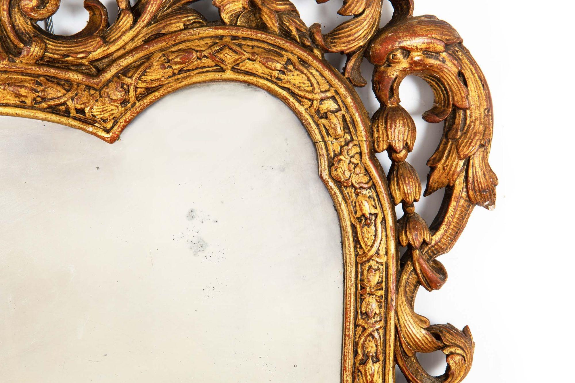 Very Fine Pair of English Giltwood Antique Wall Mirrors, 19th Century 3